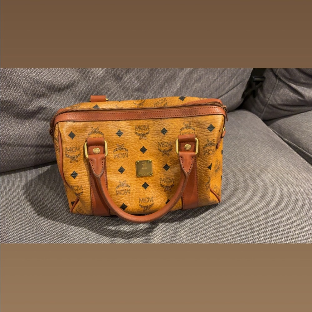 MCM Tan Leather Handbag